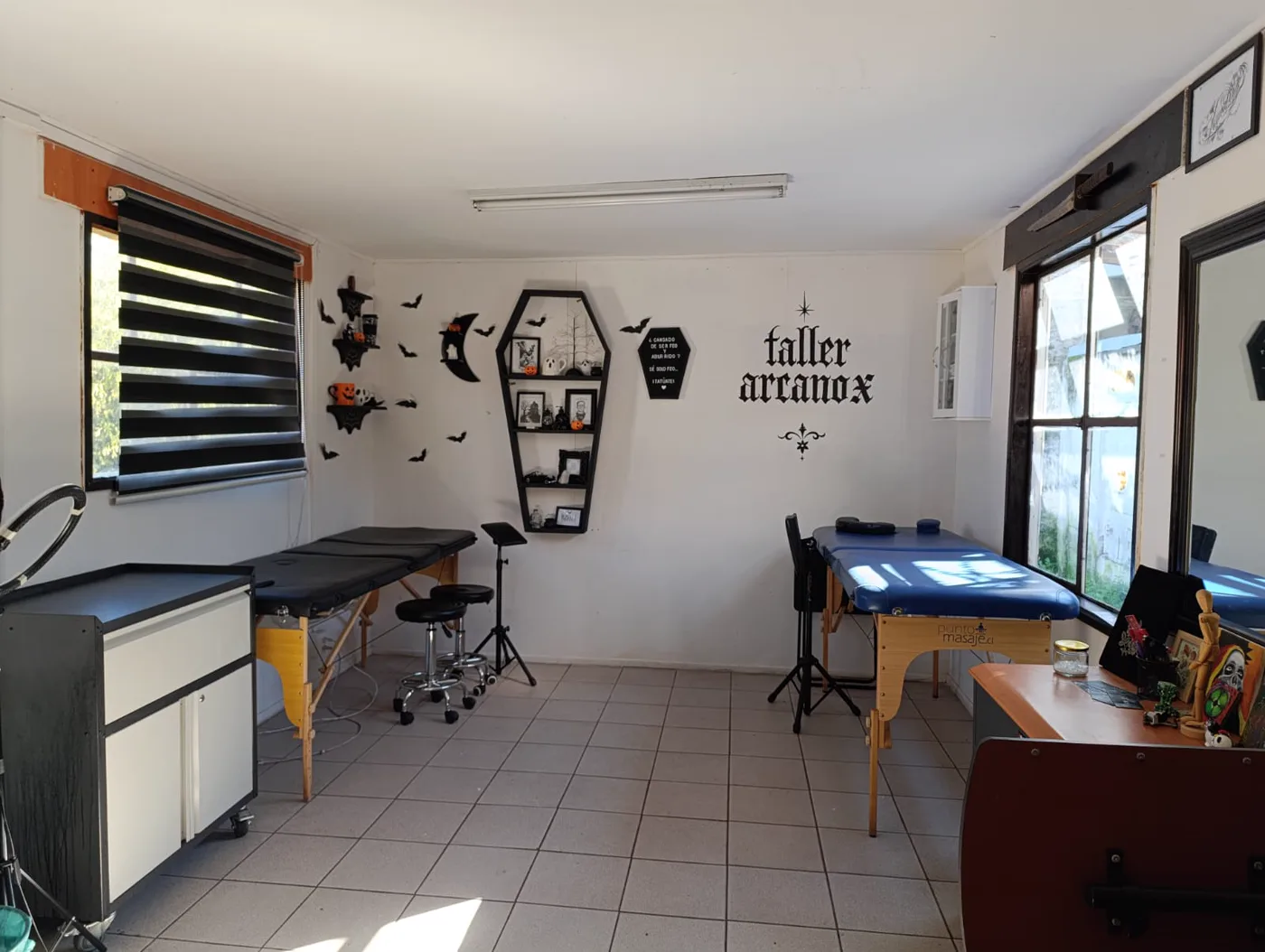 Interior del Taller Arcano en Talca